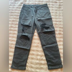 AE Distressed Gray Jeans